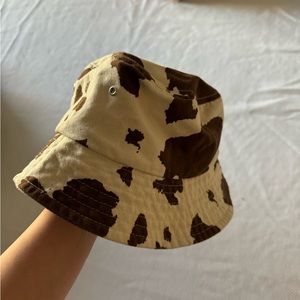 Cow print bucket hat